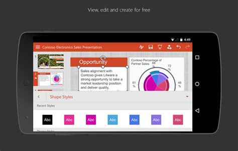 Microsoft PowerPoint Android