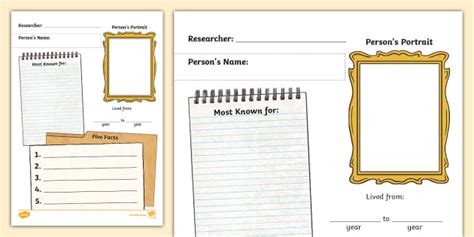 Mini Biography Template