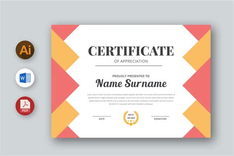 Ms Word Certificate Template