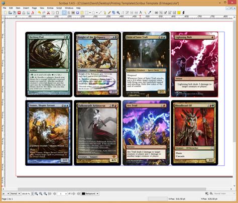 Mtg Card Proxy Template