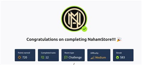 Nahamstore Tryhackme Walkthrough