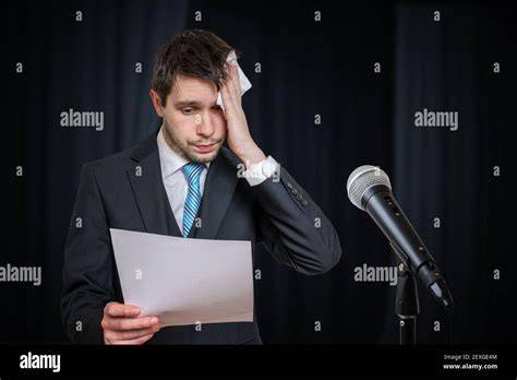 nervous speaker