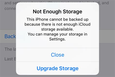 not enough space on iphone