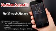 not enough storage on iPhone