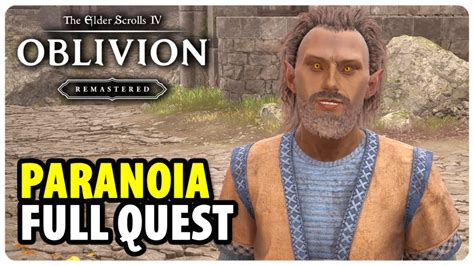 Oblivion Paranoia Quest Walkthrough