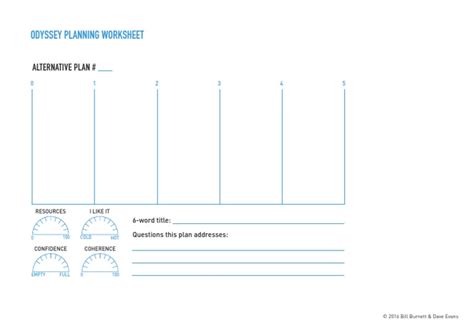 Odyssey Planning Template