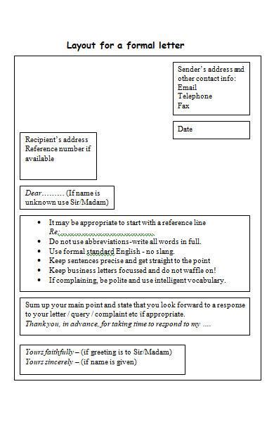 official letter layout