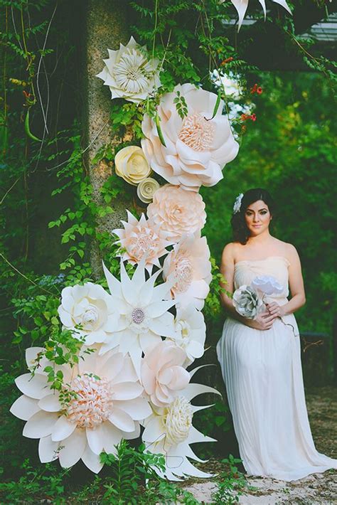 paper flowers wedding