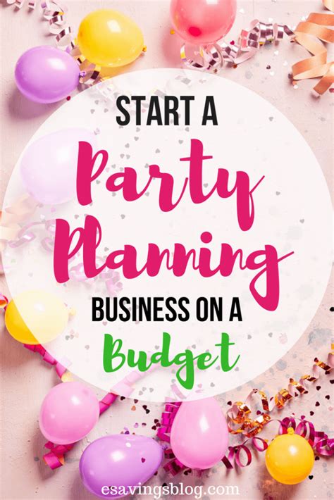 Party Planning Business Start-up