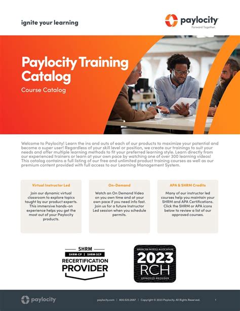 Paylocity Training Catalog