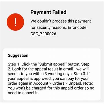 payment error