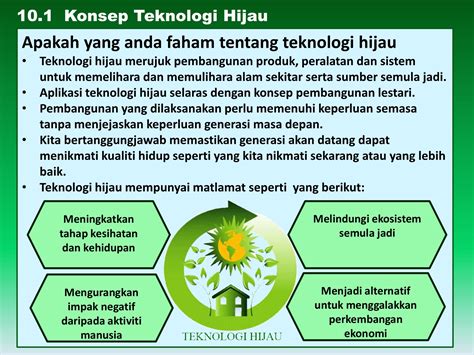 Penggunaan teknologi hijau