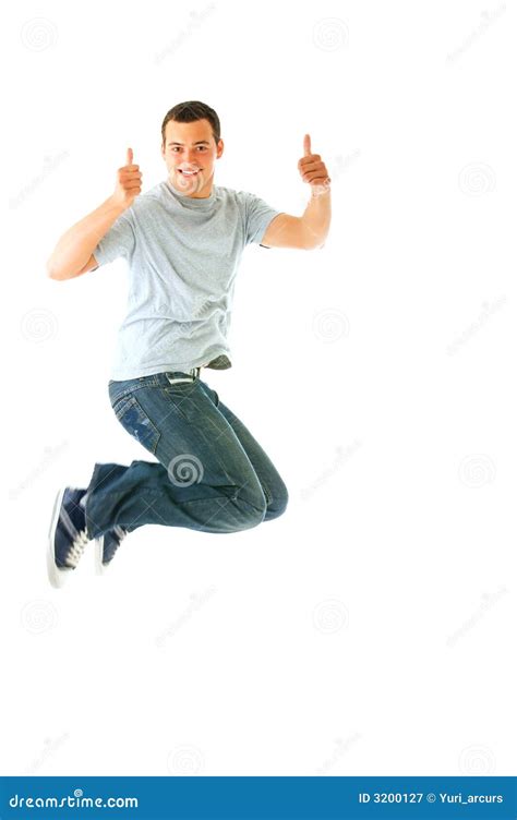 Person jumping with joy