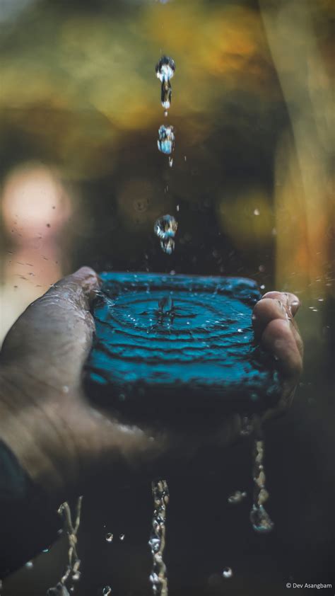 phone and water splash