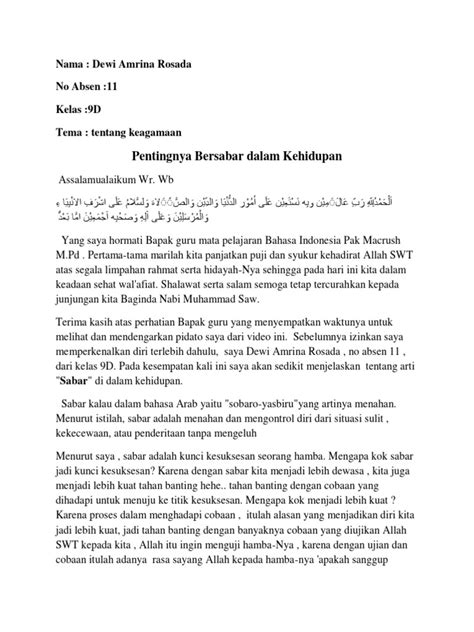 Pidato Keagamaan