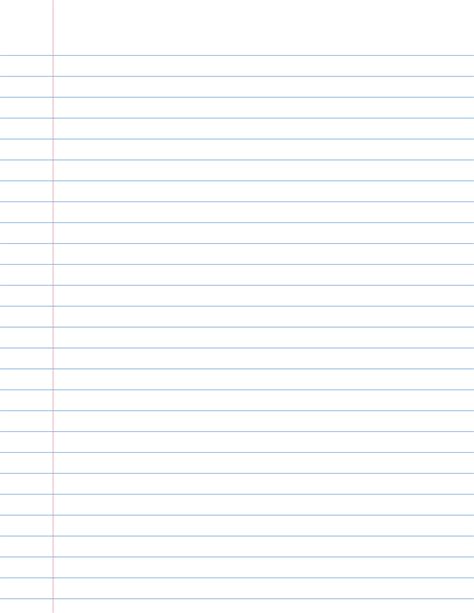 Printable Blank Notebook Paper