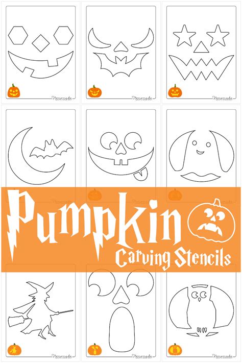 Printable Easy Pumpkin Carving Stencils