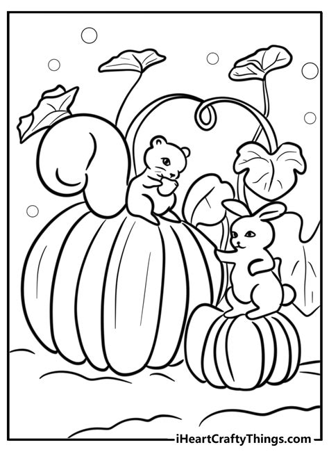 Printable Fall Coloring Sheet