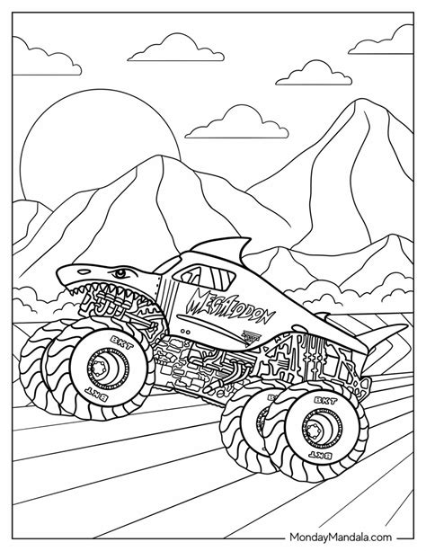 Printable Monster Jam Coloring Pages