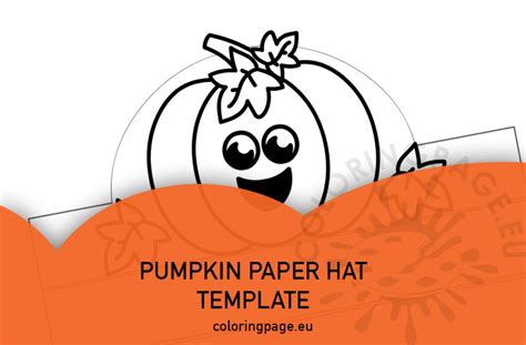 Printable Pumpkin Hat Craft