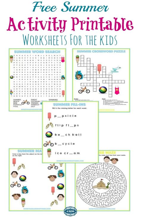 Printable Summer Worksheets