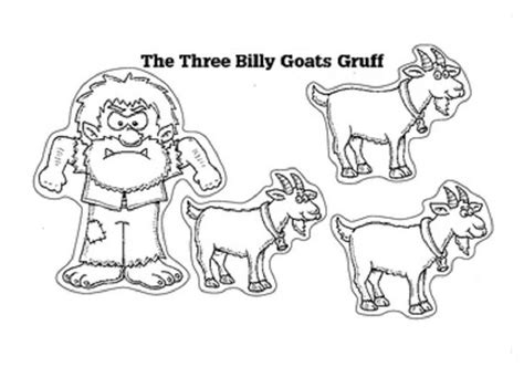 Printable Three Billy Goats Gruff