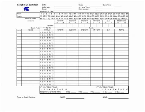 Printable Volleyball Stat Sheets Free