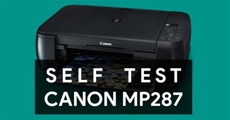 Nozzle test printer Canon MP287