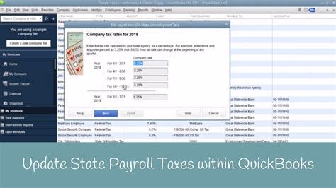 QuickBooks State Tax Filing Status Not Updated