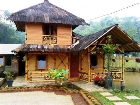 cara membangun rumah bambu sederhana