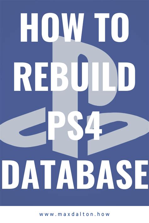 rebuild database ps4