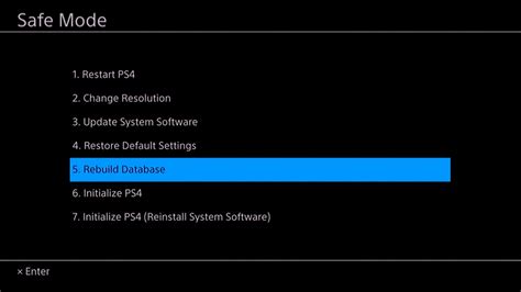 Rebuild PS4 Database