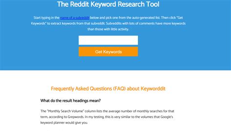 Reddit keywords