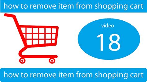 Remove Items from Your Cart