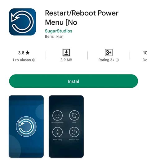 Restart Aplikasi