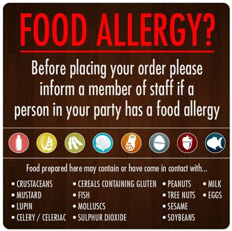 restaurant allergies
