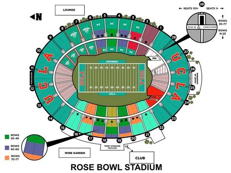 Rose Bowl Seating Chart 3d