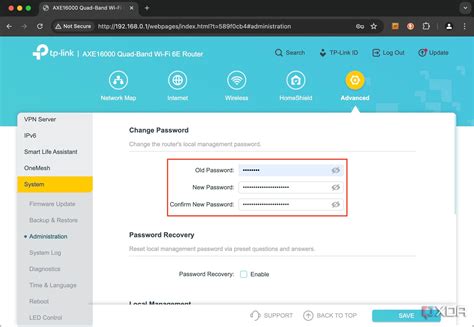 router settings