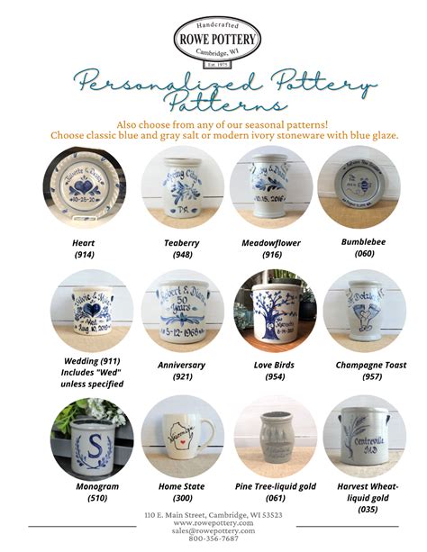 Rowe Pottery Catalog
