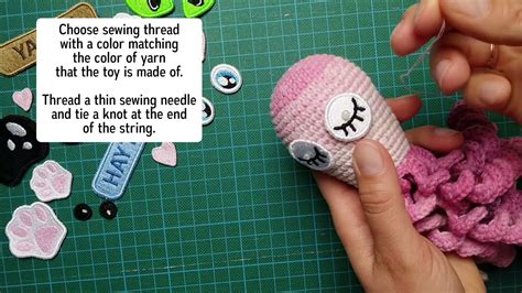 knitted doll with safety eyes