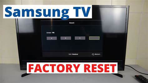 Factory reset TV
