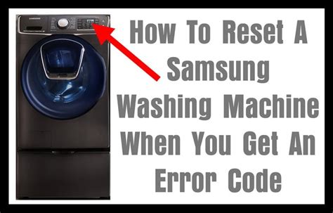 Samsung Washer Restart