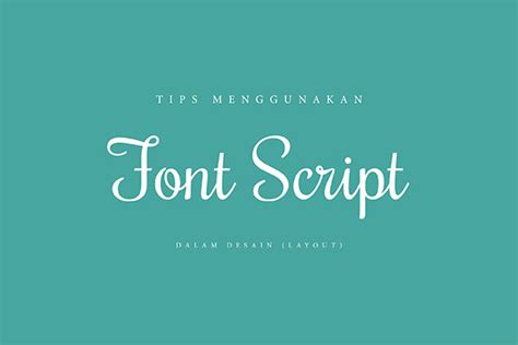 Script pada Font