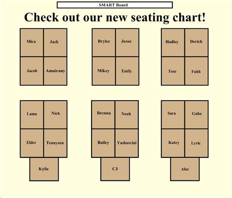 Seating Chart Templates