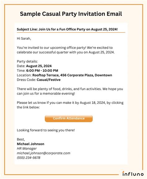 Sending invitation