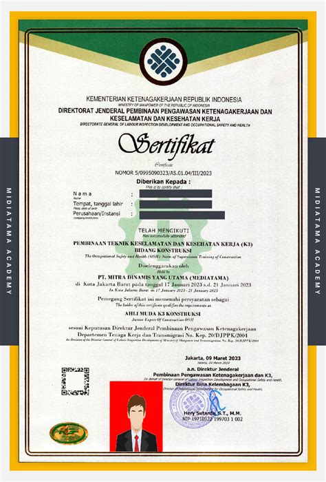 sertifikat ahli k3 konstruksi indonesia