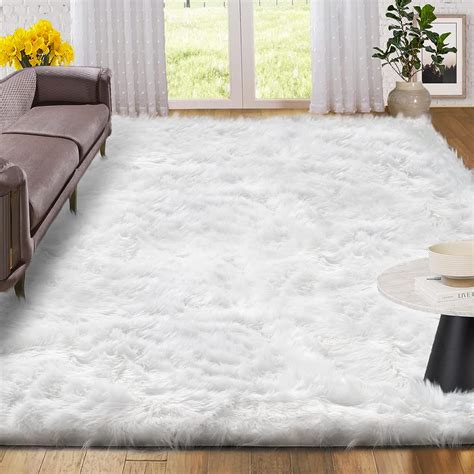 Shag Carpets and Faux Fur in a Bedroom