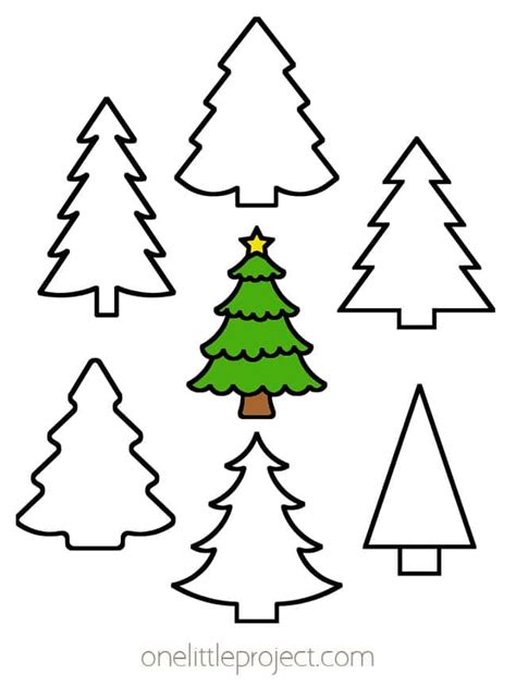 Small Xmas Tree Template