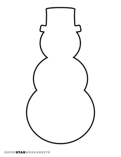 Snowman Templates Print