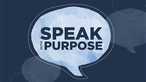 speak with purpose